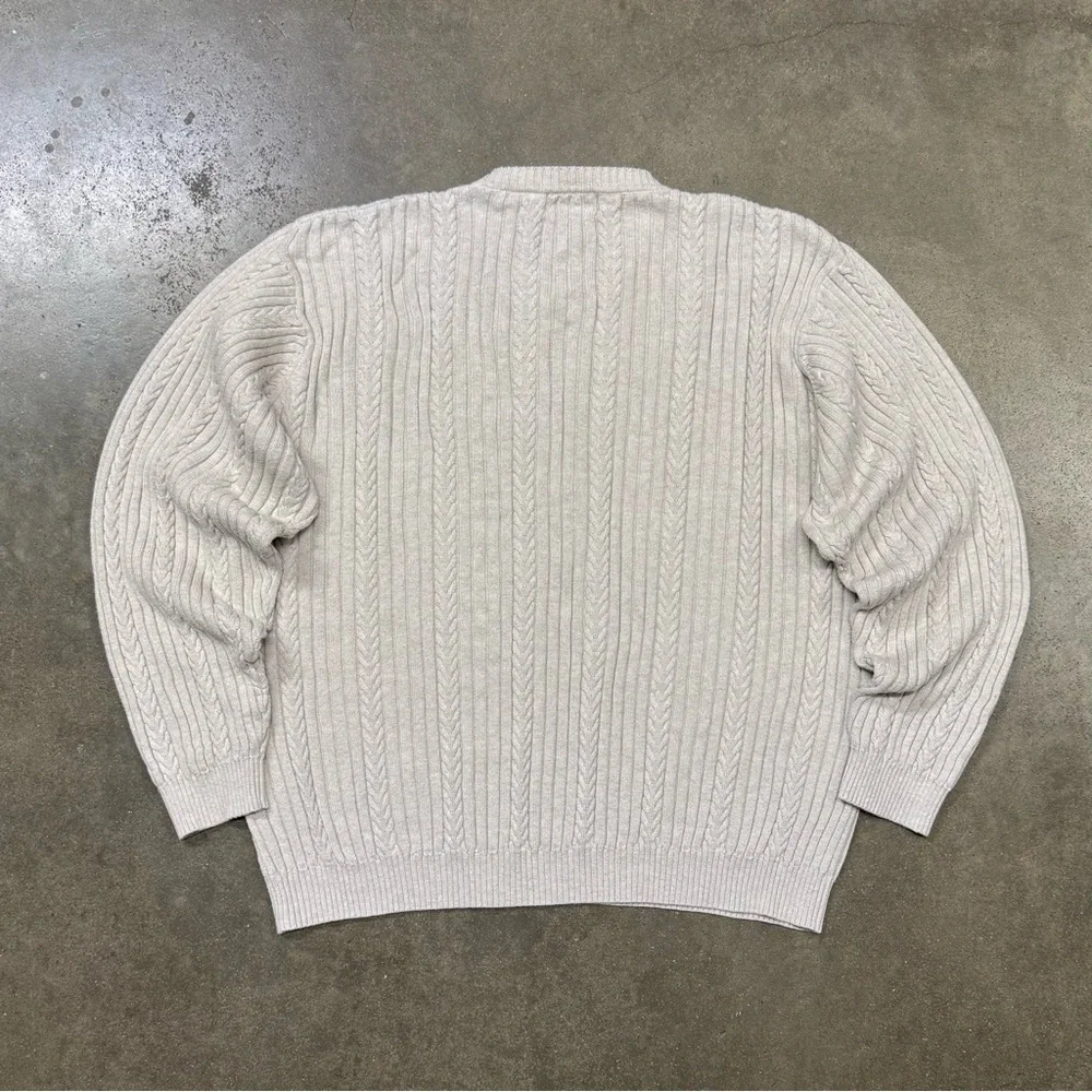 Vintage IZOD Thick Cable Knit Sweater Preppy Pullover Hong Kong